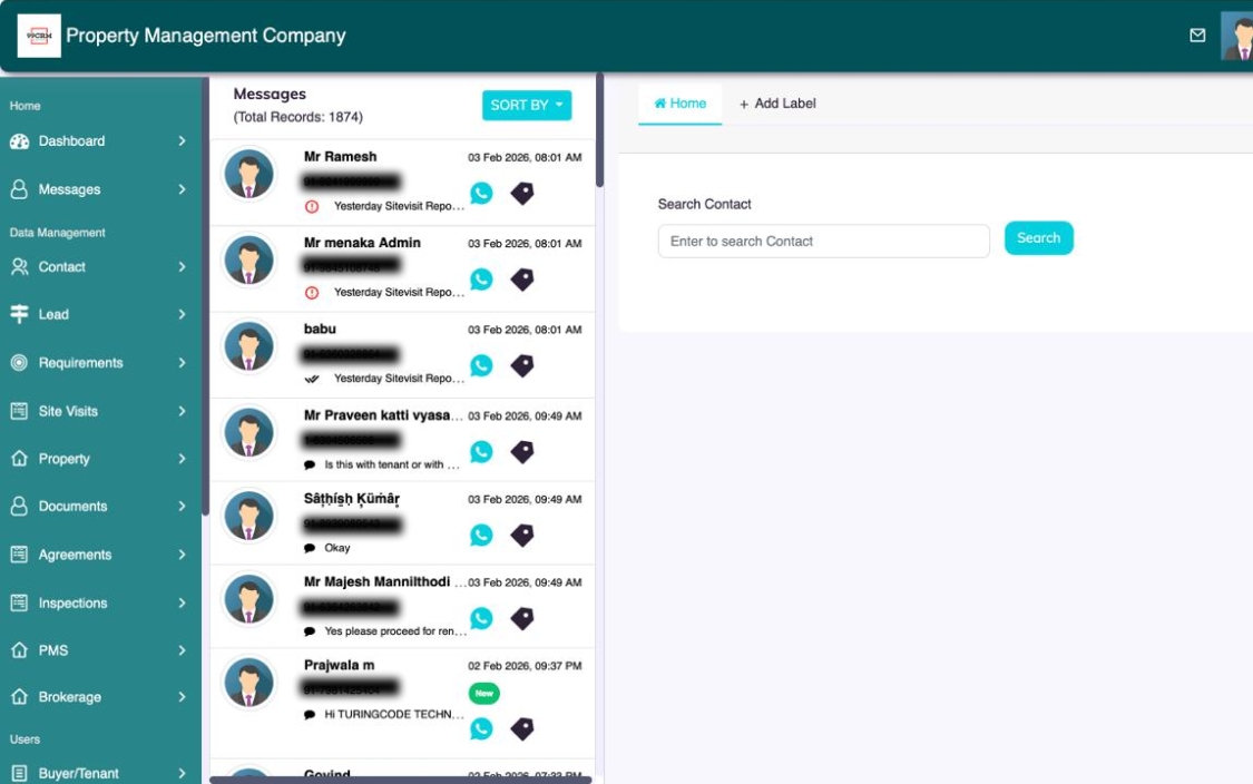 Dashboard Screenshot